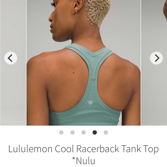 Lululemon Cool Racerback Tank Top *Nulu Tidewater Teal size 4/6 - Picture 3 of 12